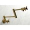 Kingston Brass KS4107DX Wall Mount Pot Filler, Brushed Brass KS4107DX - alternate 4